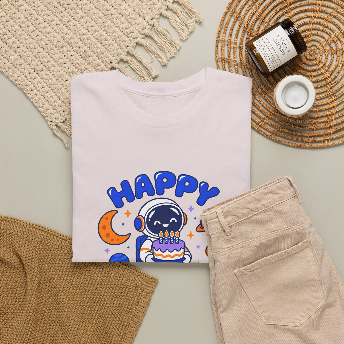Personalized Space Astronaut Birthday Shirt – Add Name & Age