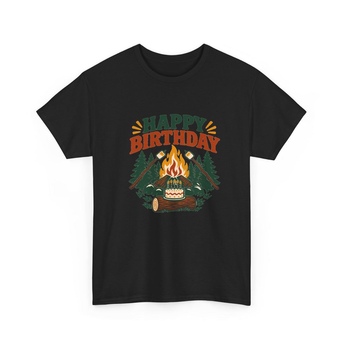 Camping Happy Birthday Tee