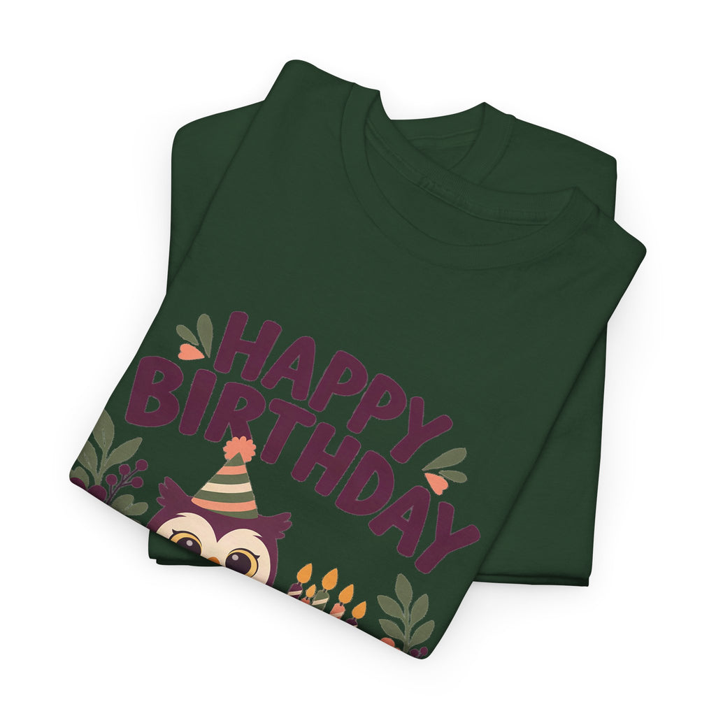 Owl Happy Birthday Tee