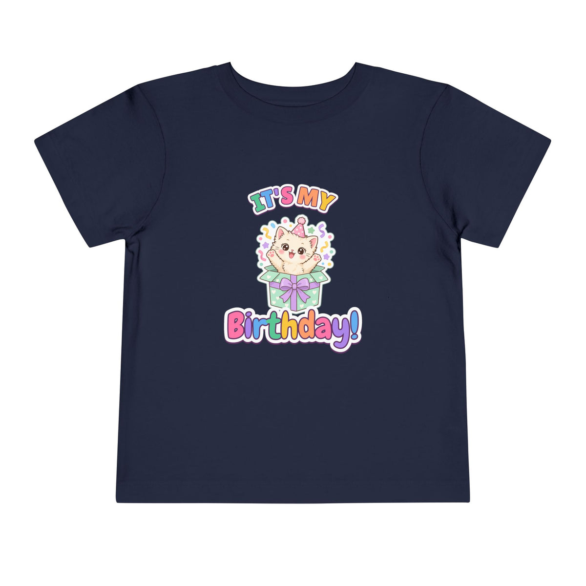 It's My Birthday Kitten birthday shirt – toddler Gildan tee by Happywear