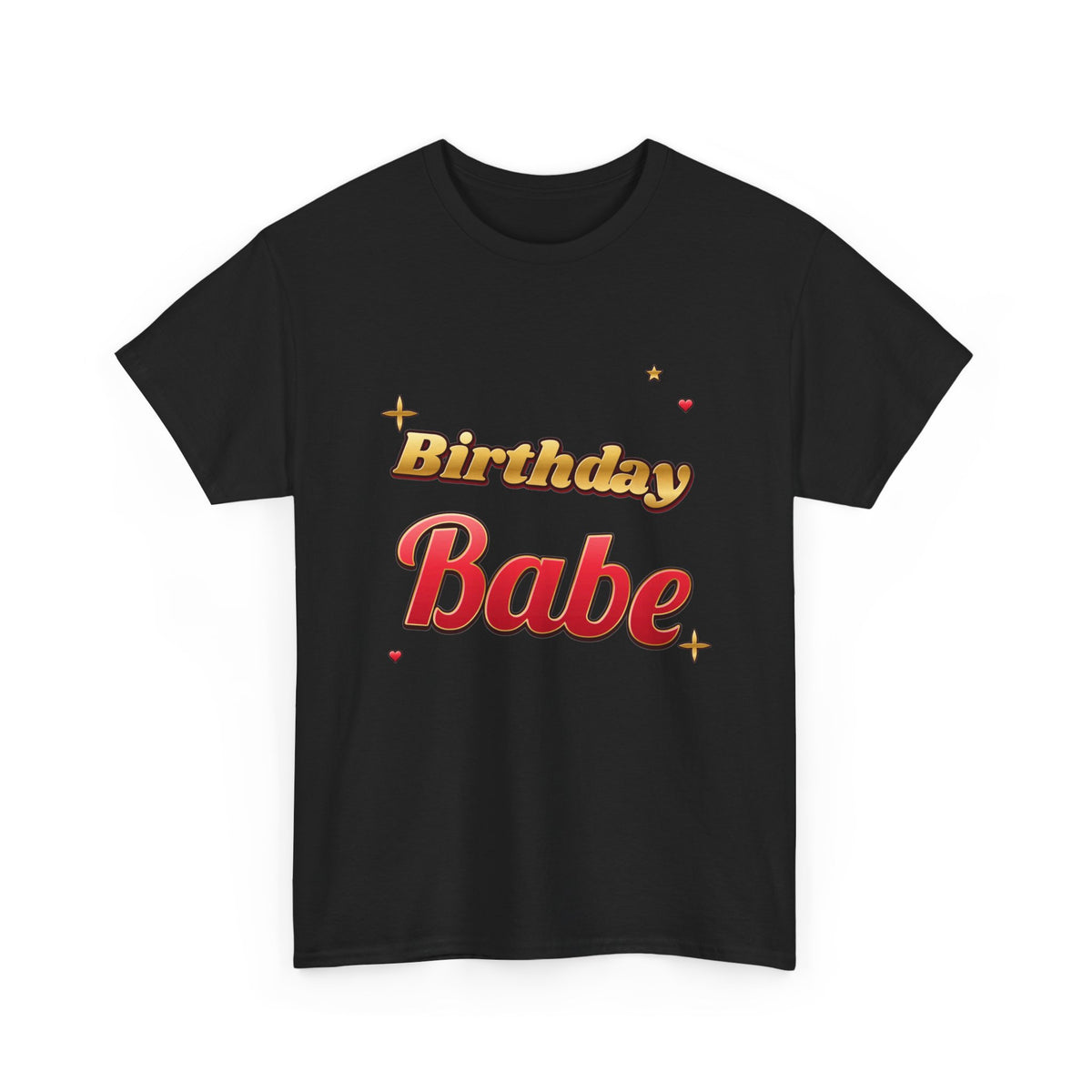 Birthday Babe Red & Gold birthday shirt – Gildan tee by Happywear