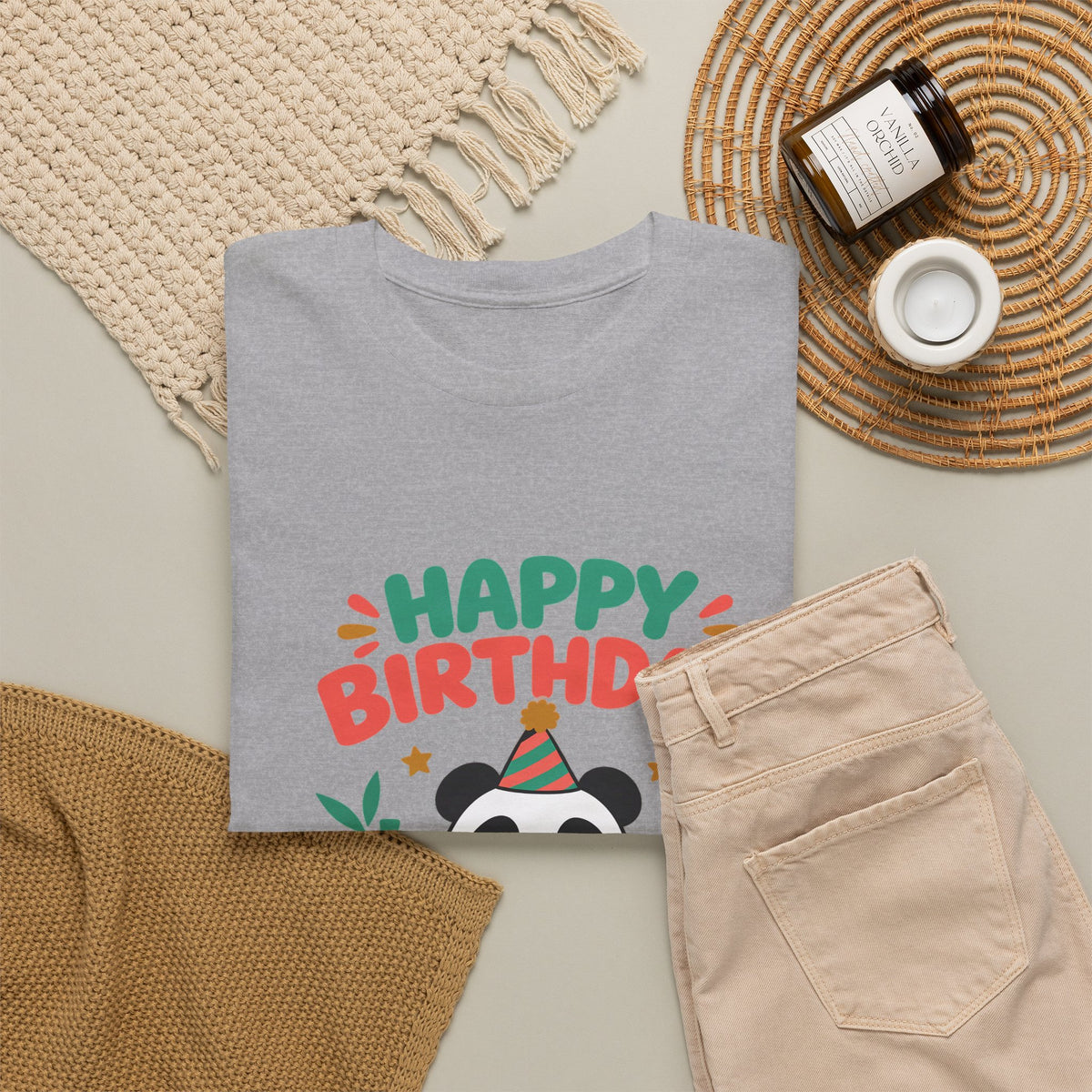 Panda Happy Birthday Tee