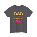 Dad of the Birthday Girl Gold & Pink birthday shirt – Gildan tee by Happywear