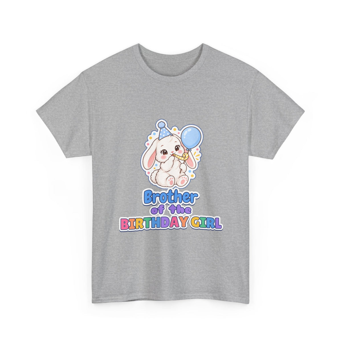 Brother of the Birthday Girl Bunny birthday shirt – Gildan tee by Happywear