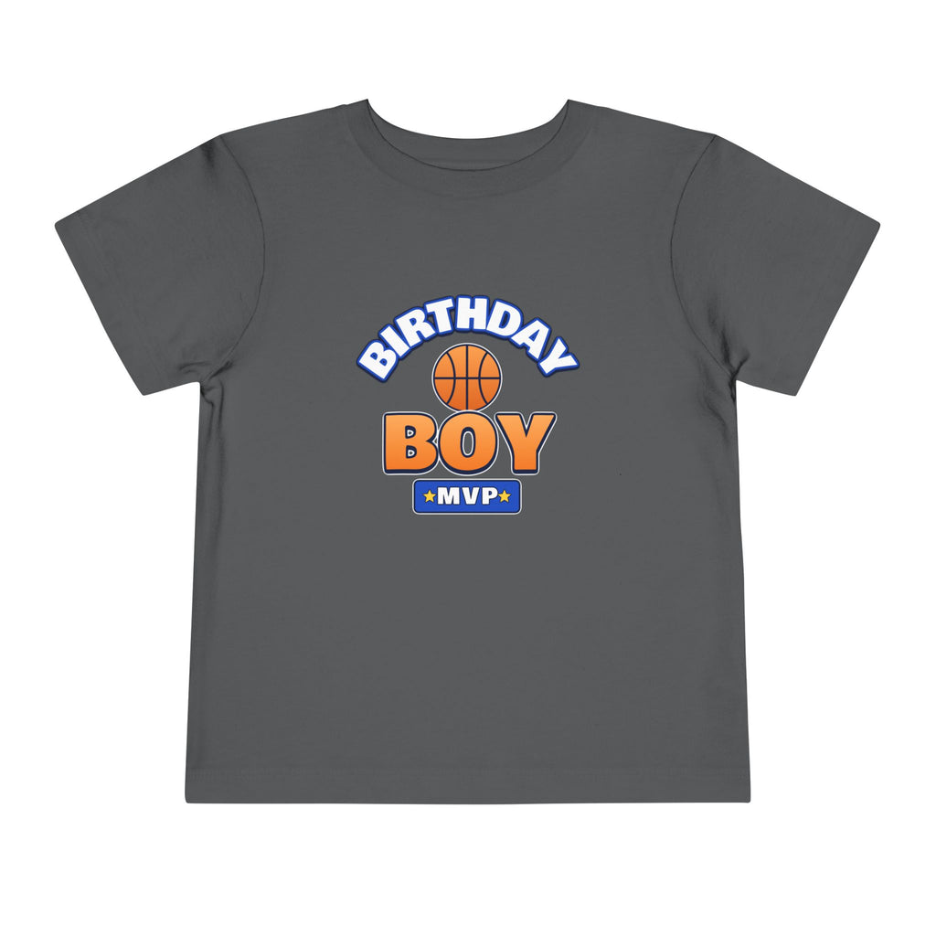 Birthday Boy MVP Basketball birthday shirt – toddler Gildan tee by Happywear