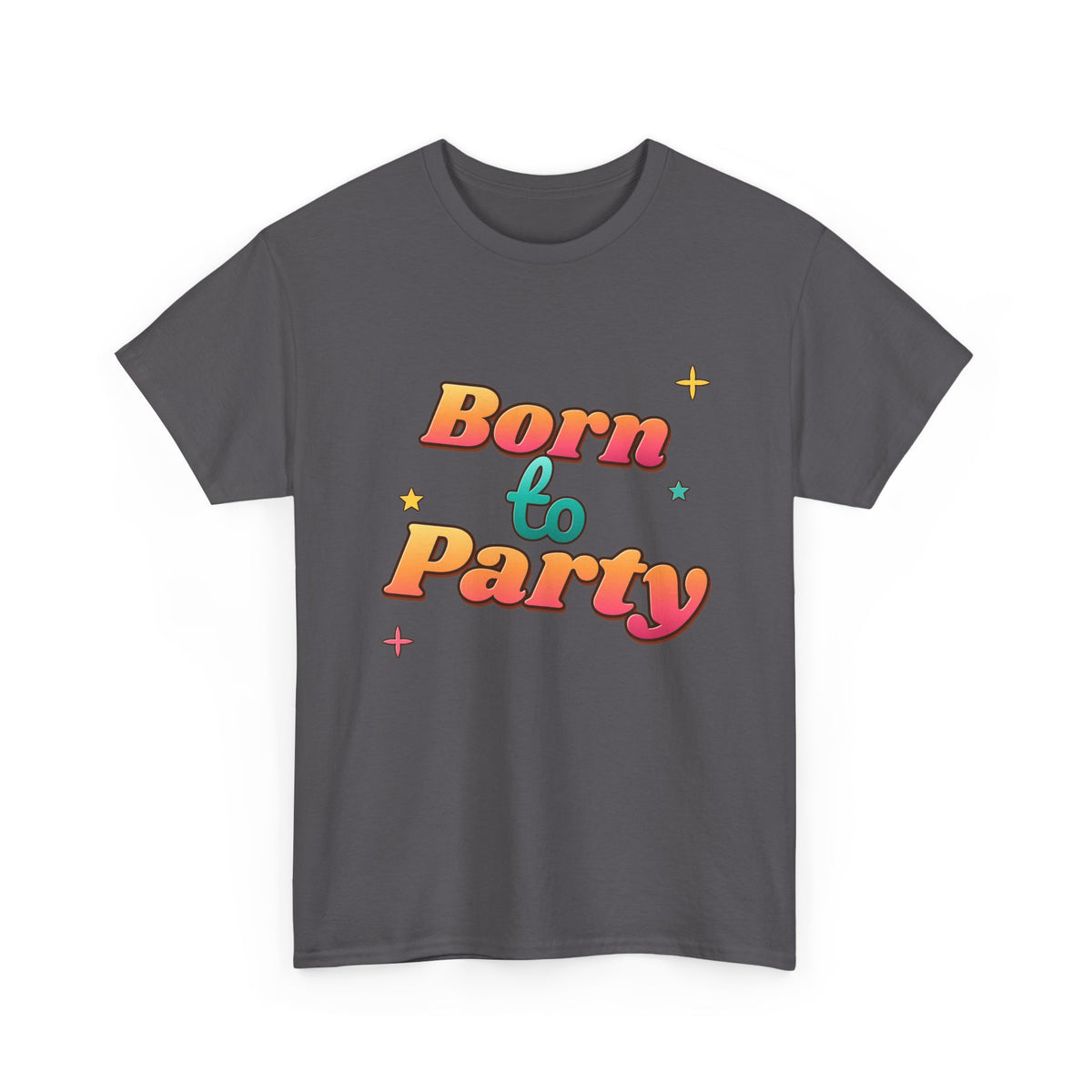 Born to Party Retro 70s Sunset birthday shirt – Gildan tee by Happywear