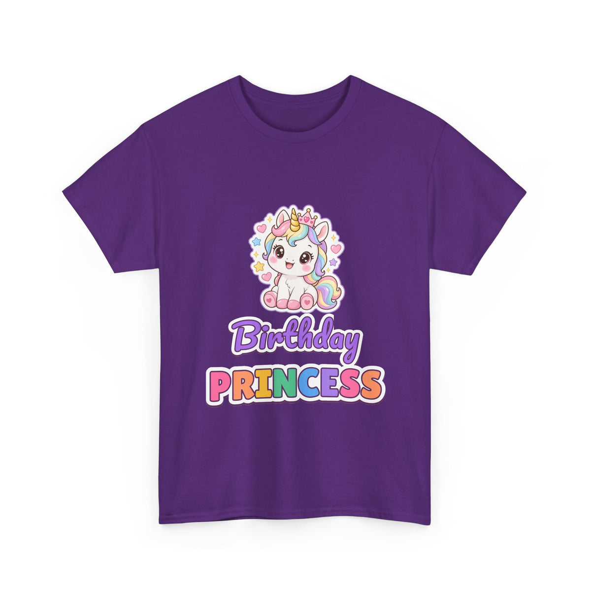 Birthday Princess Unicorn birthday shirt – Gildan tee by Happywear