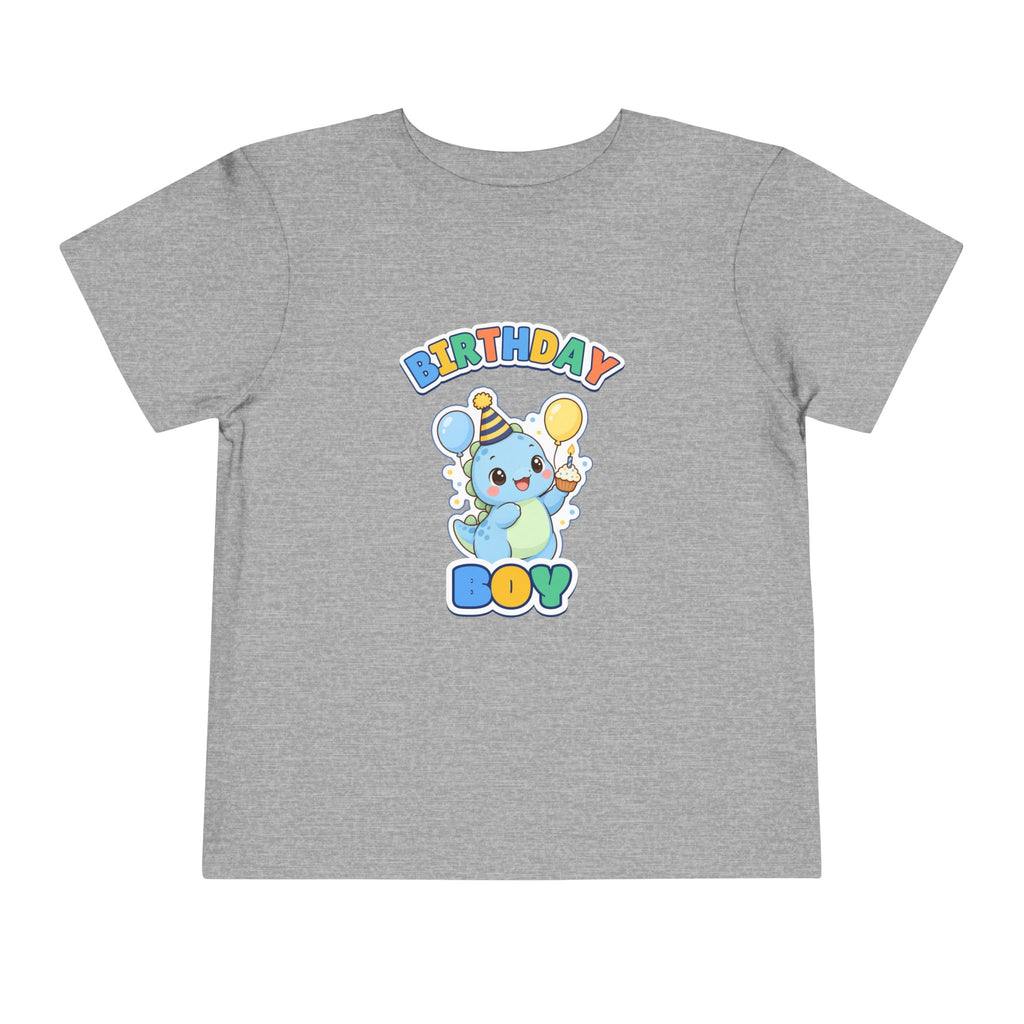 Birthday Boy Dino birthday shirt – toddler Gildan tee by Happywear