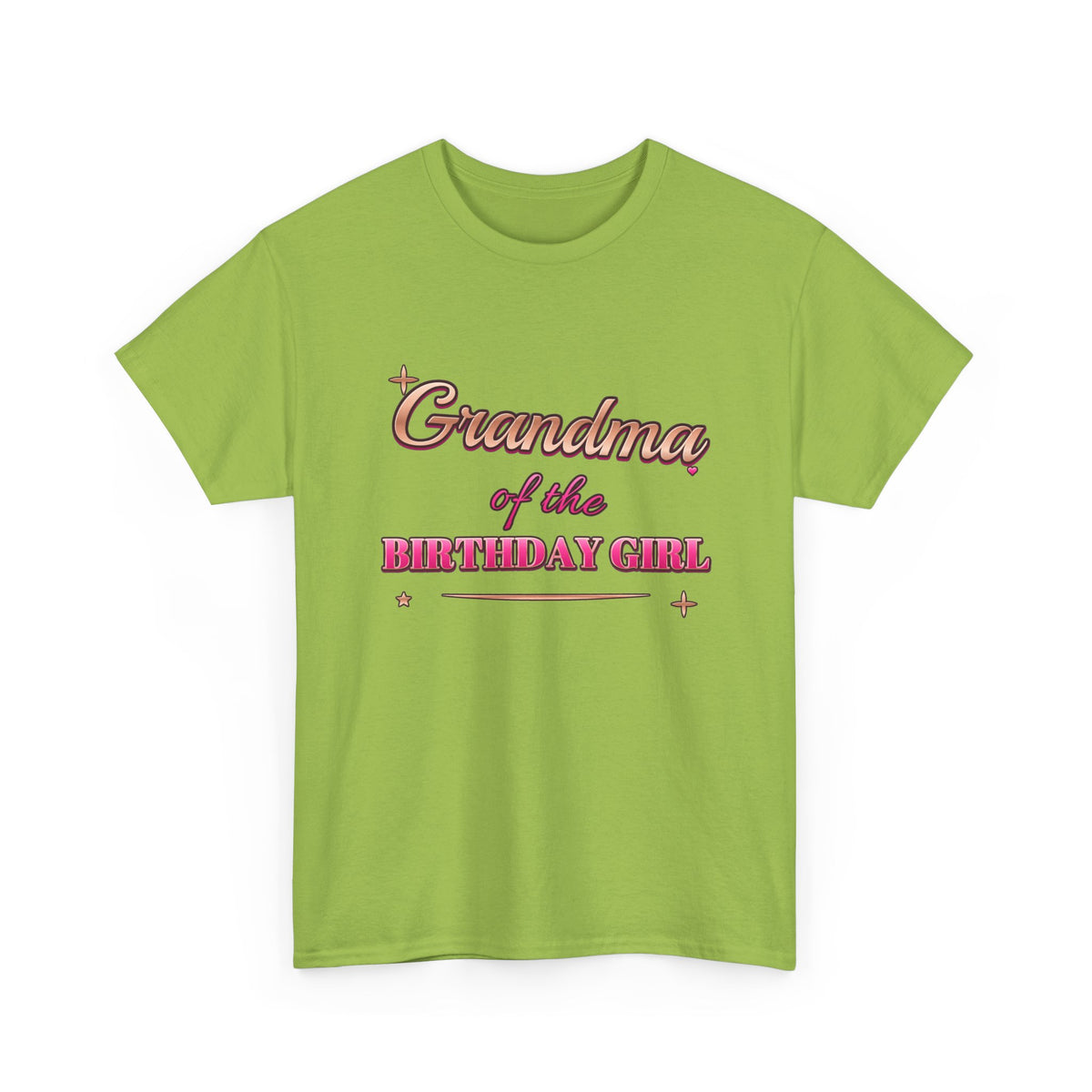 Grandma of the Birthday Girl Rose Gold birthday shirt – Gildan tee by Happywear