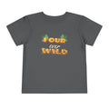 Four Ever Wild 4th Birthday shirt – toddler Gildan tee by Happywear