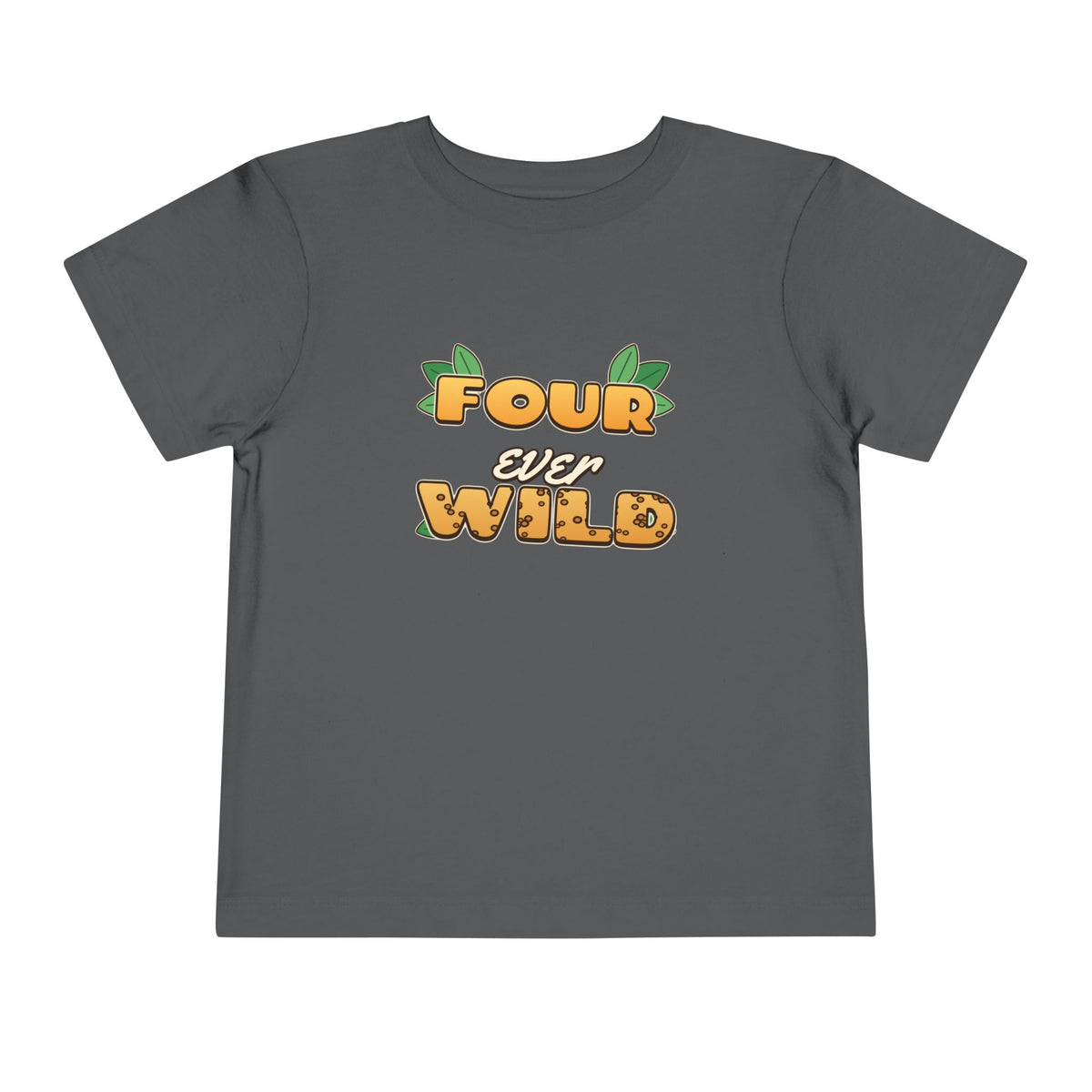 Four Ever Wild 4th Birthday shirt – toddler Gildan tee by Happywear