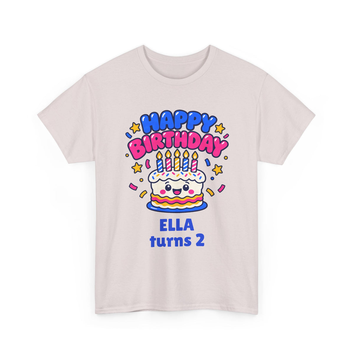 Personalized Birthday Cake Shirt – Add Name & Age