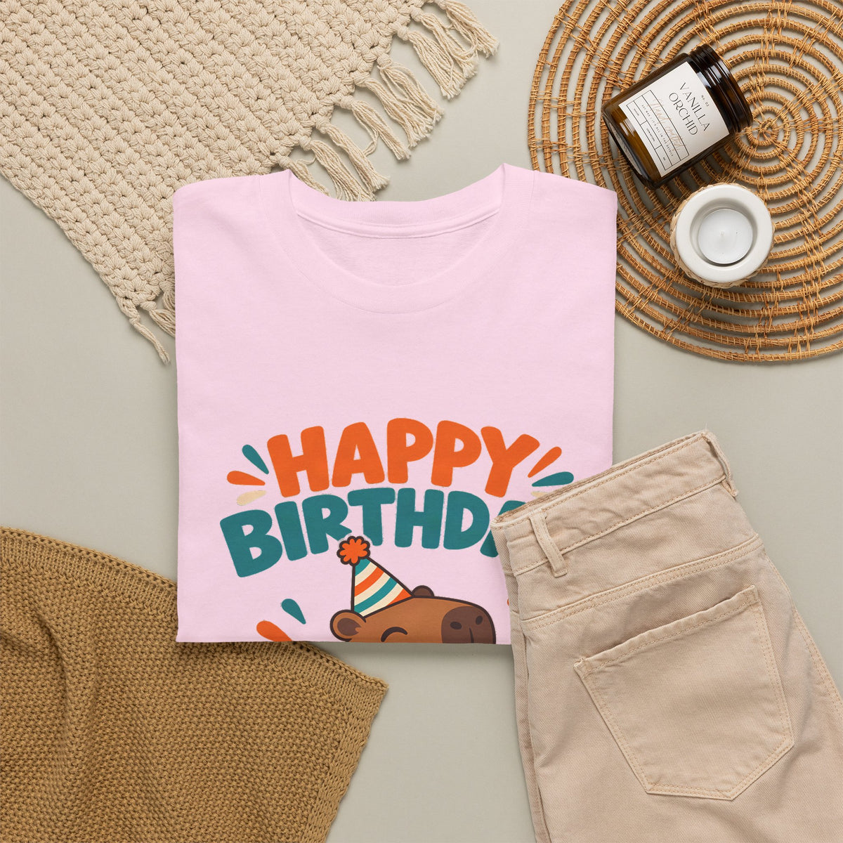 Capybara Happy Birthday Tee