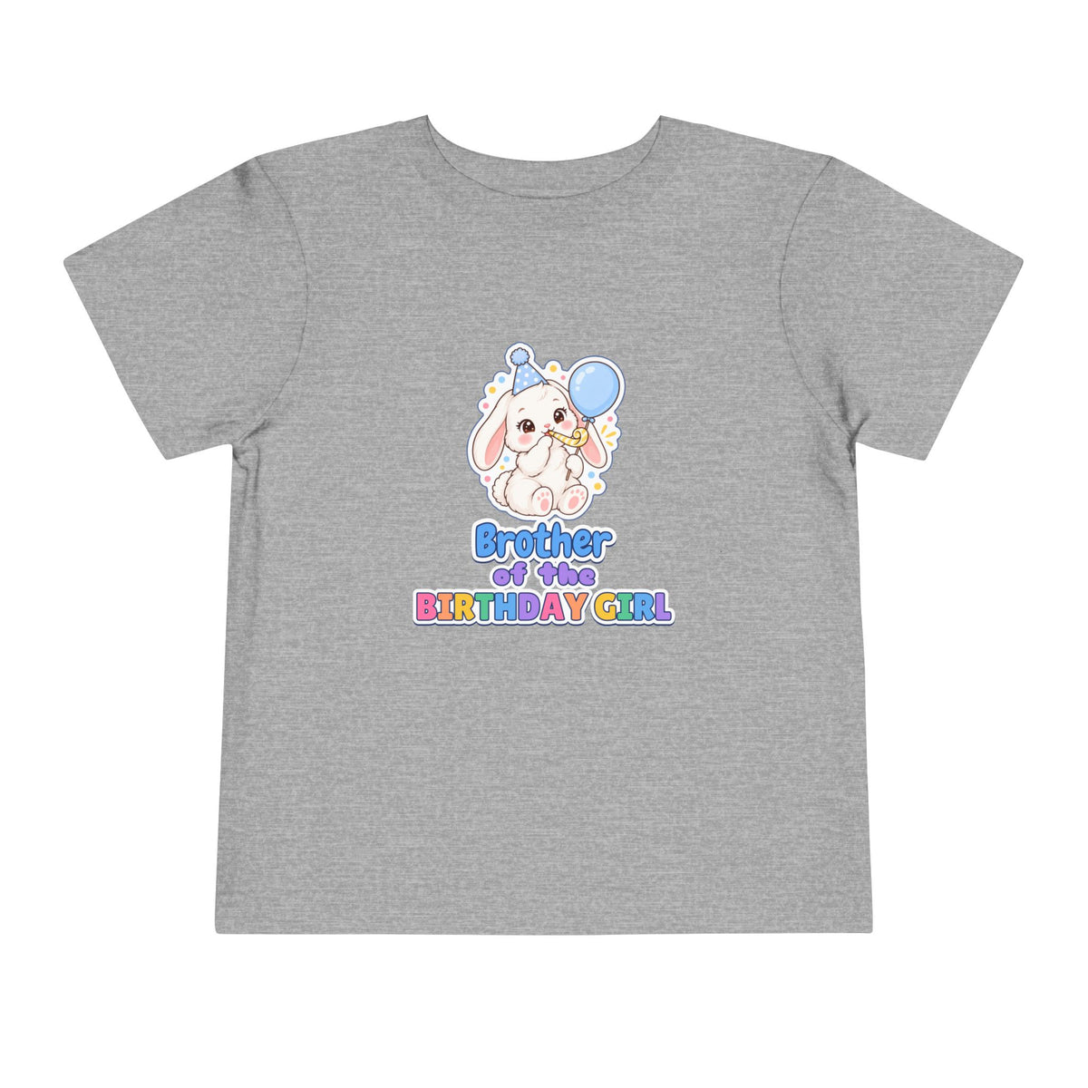 Brother of the Birthday Girl Bunny birthday shirt – toddler Gildan tee by Happywear