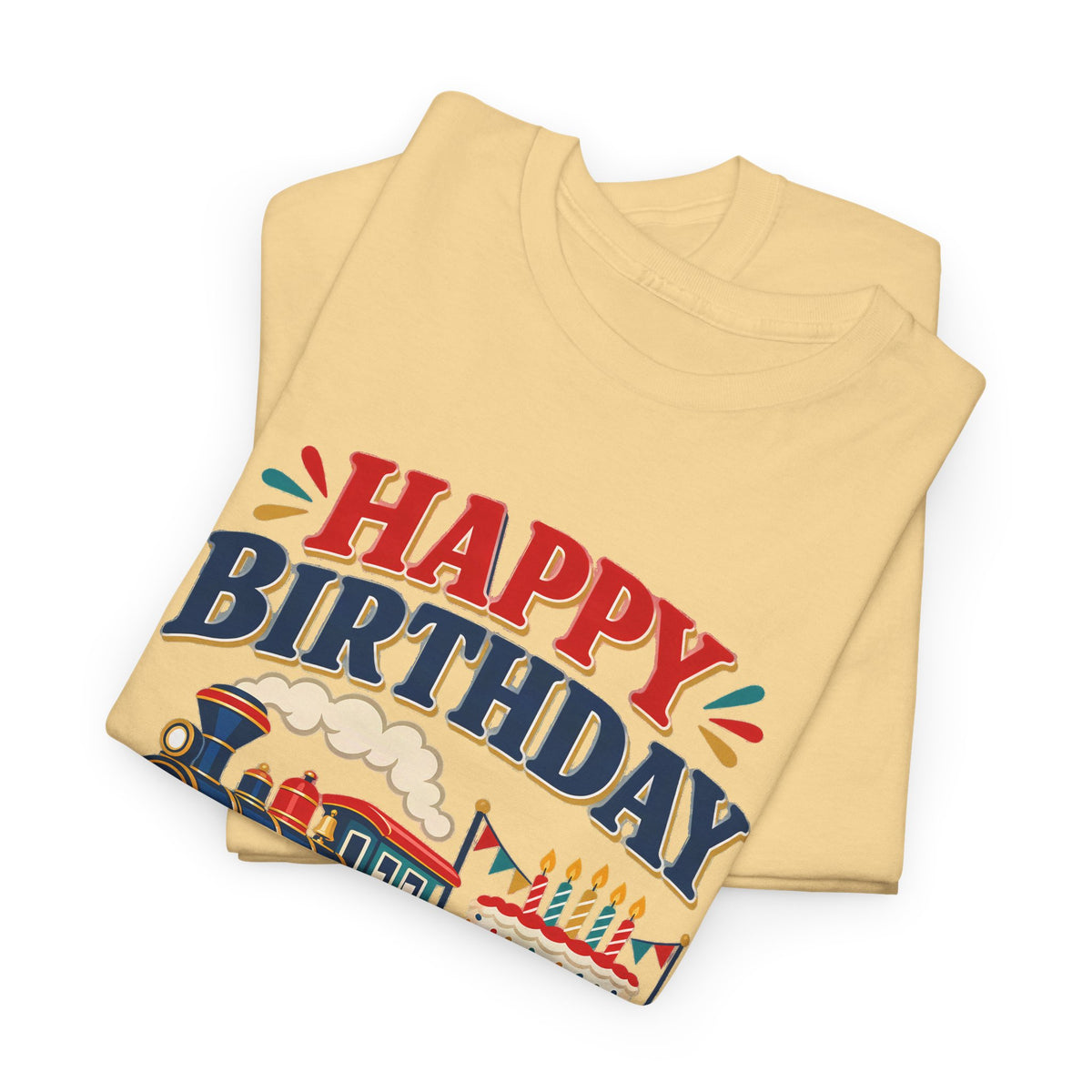 Personalized Train Birthday Shirt – Add Name & Age