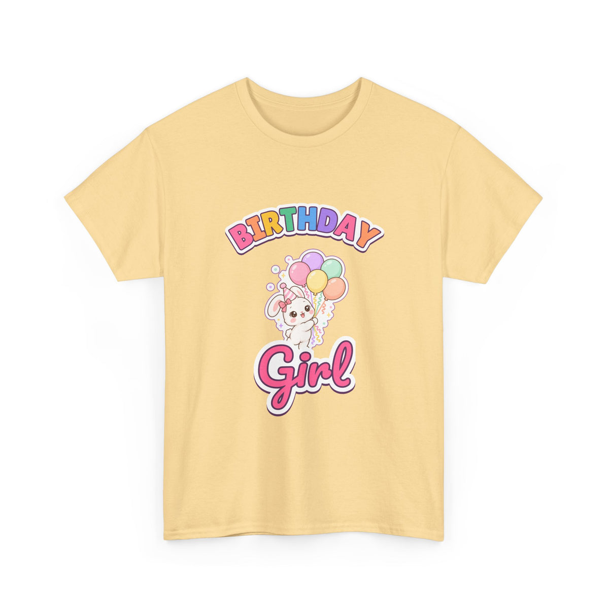 Birthday Girl Bunny birthday shirt – Gildan tee by Happywear