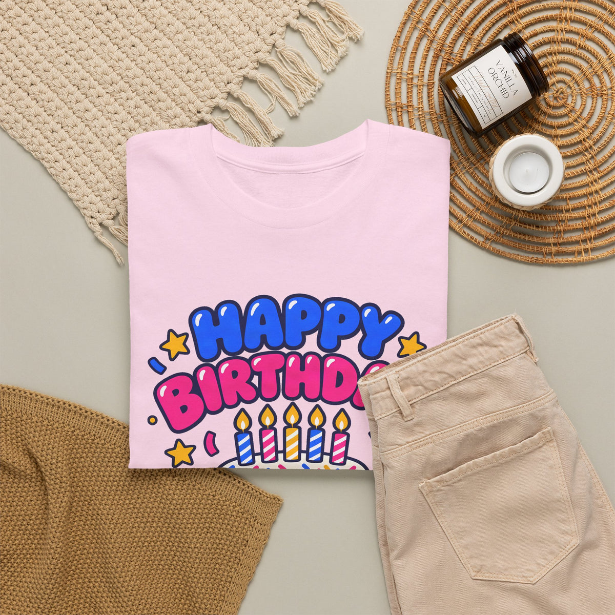 Personalized Birthday Cake Shirt – Add Name & Age