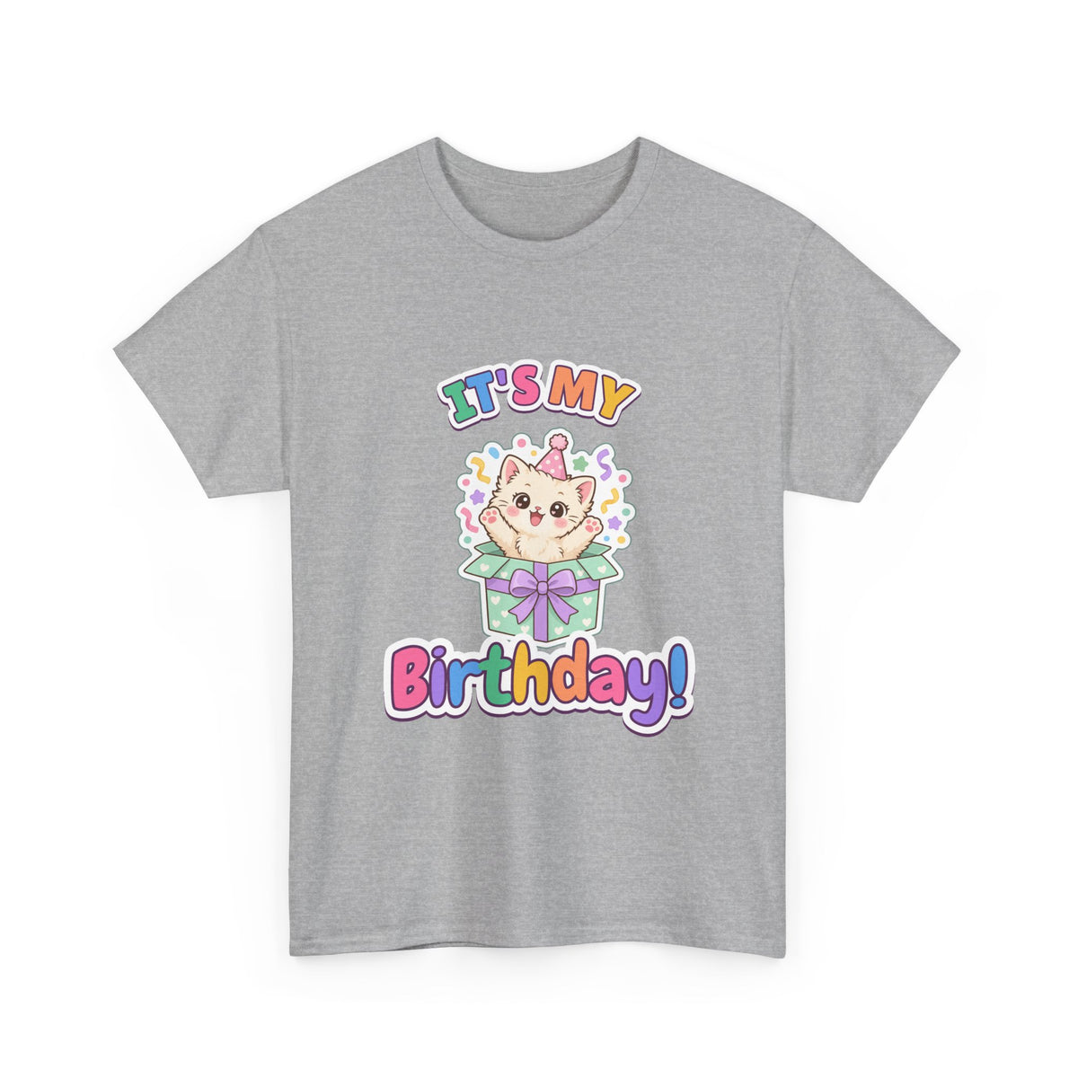 It's My Birthday Kitten birthday shirt – Gildan tee by Happywear