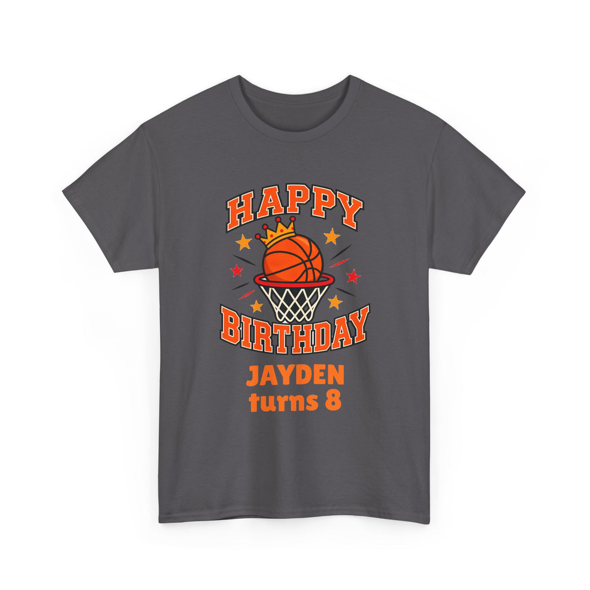 Personalized Basketball Birthday Shirt – Add Name & Age