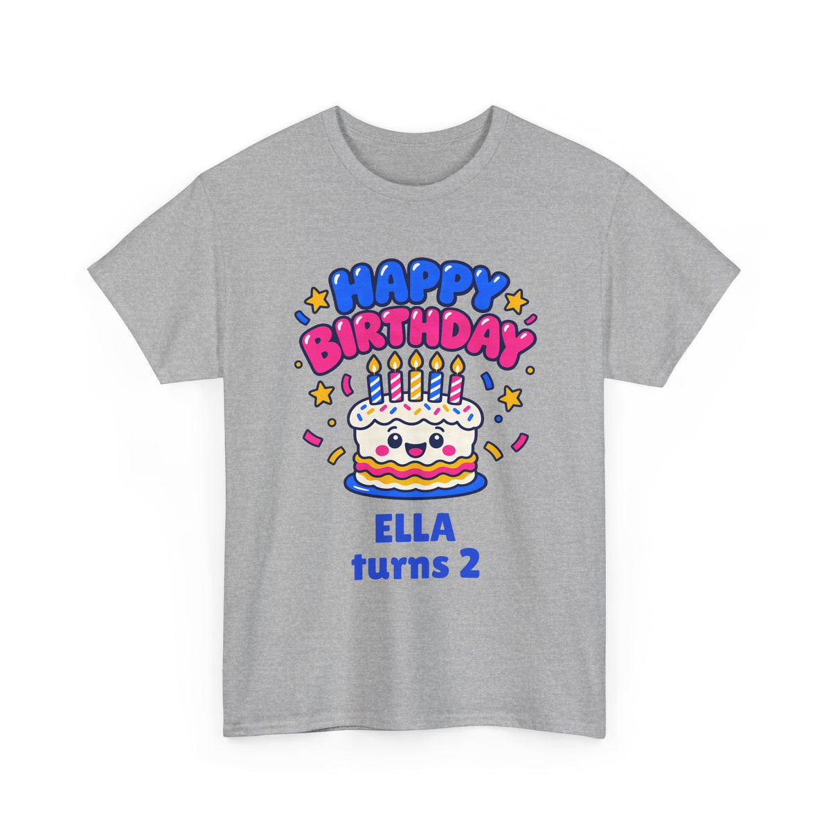 Personalized Birthday Cake Shirt – Add Name & Age