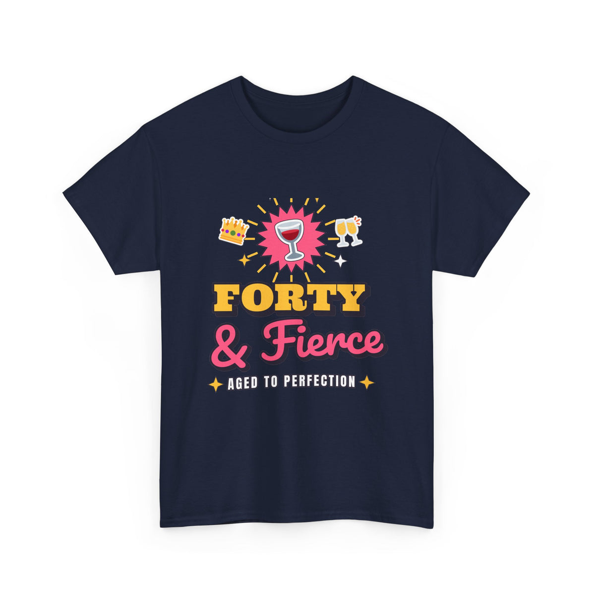 Forty and Fierce Aged to Perfection 40th Birthday shirt – Gildan tee by Happywear