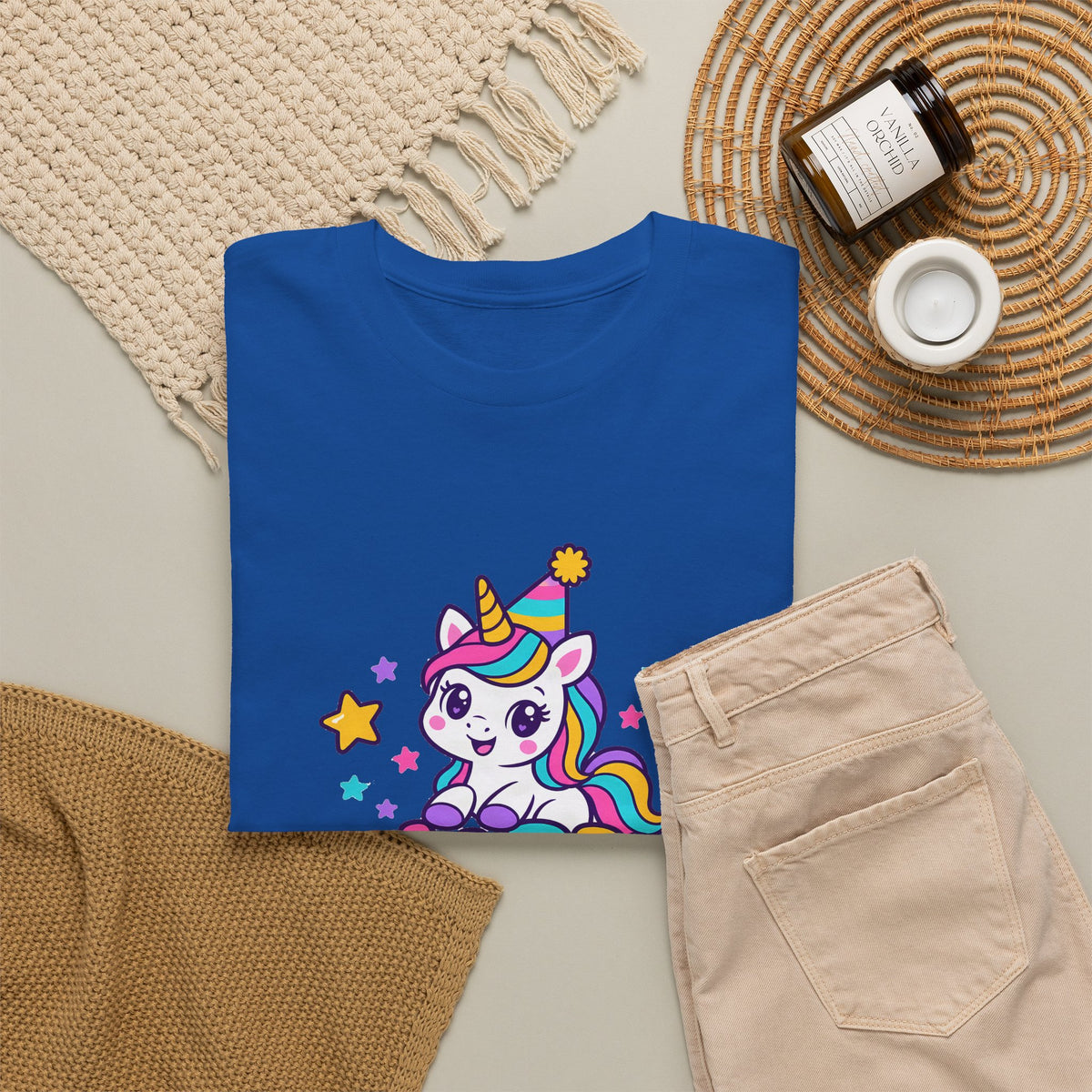 Personalized Rainbow Unicorn Birthday Shirt – Add Name & Age