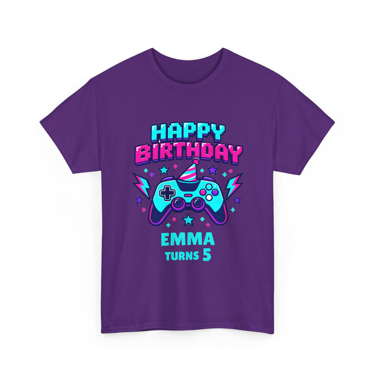 Personalized Gamer Level Up Birthday Shirt – Add Name & Age