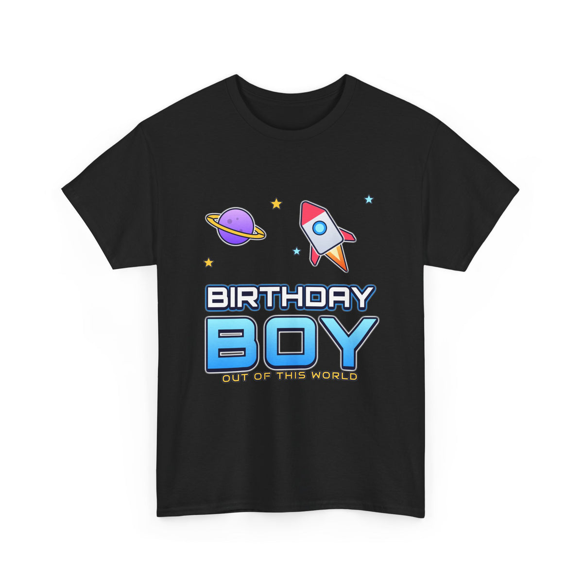 Birthday Boy Out of This World Space birthday shirt – Gildan tee by Happywear