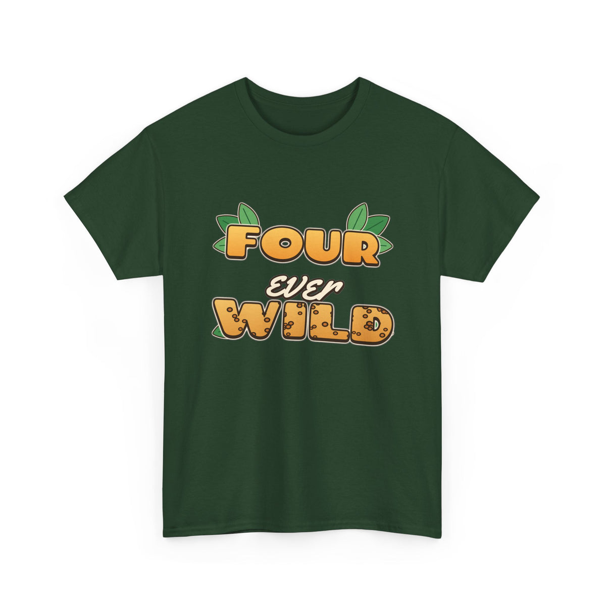 Four Ever Wild 4th Birthday shirt – Gildan tee by Happywear