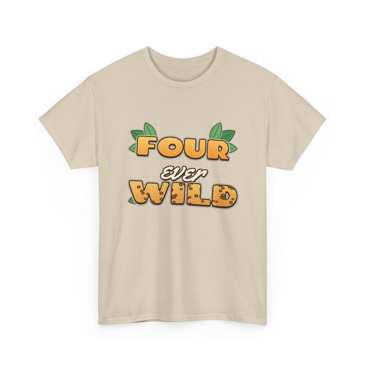 Four Ever Wild 4th Birthday shirt – Gildan tee by Happywear