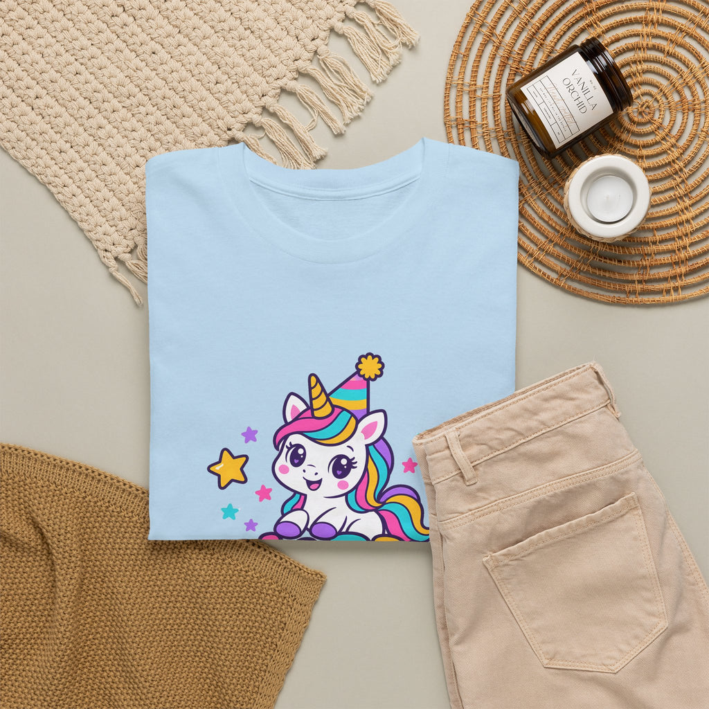 Personalized Rainbow Unicorn Birthday Shirt – Add Name & Age