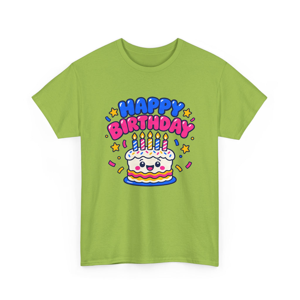 Happy Cake Face Birthday shirt – Gildan tee by Happywear