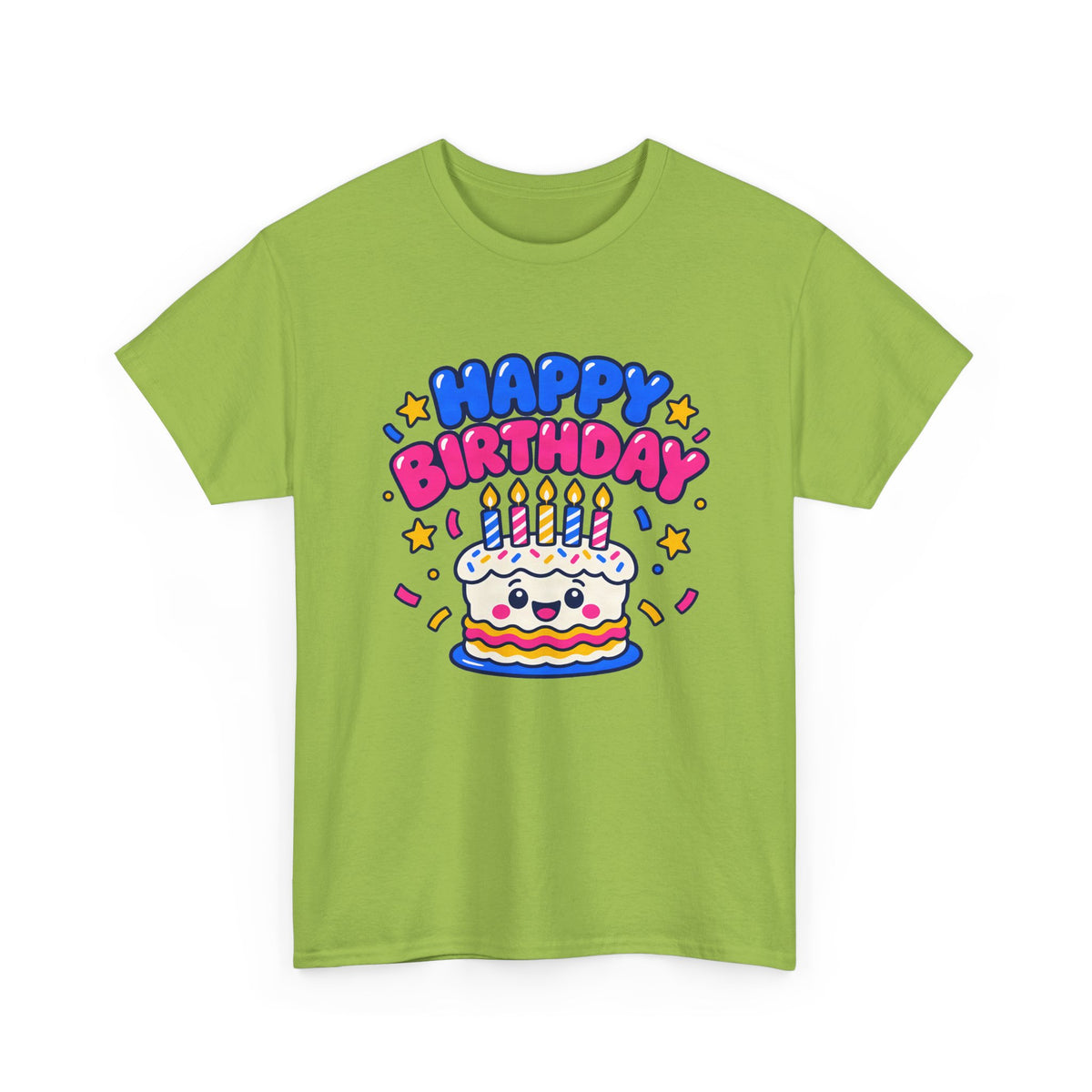 Happy Cake Face Birthday shirt – Gildan tee by Happywear