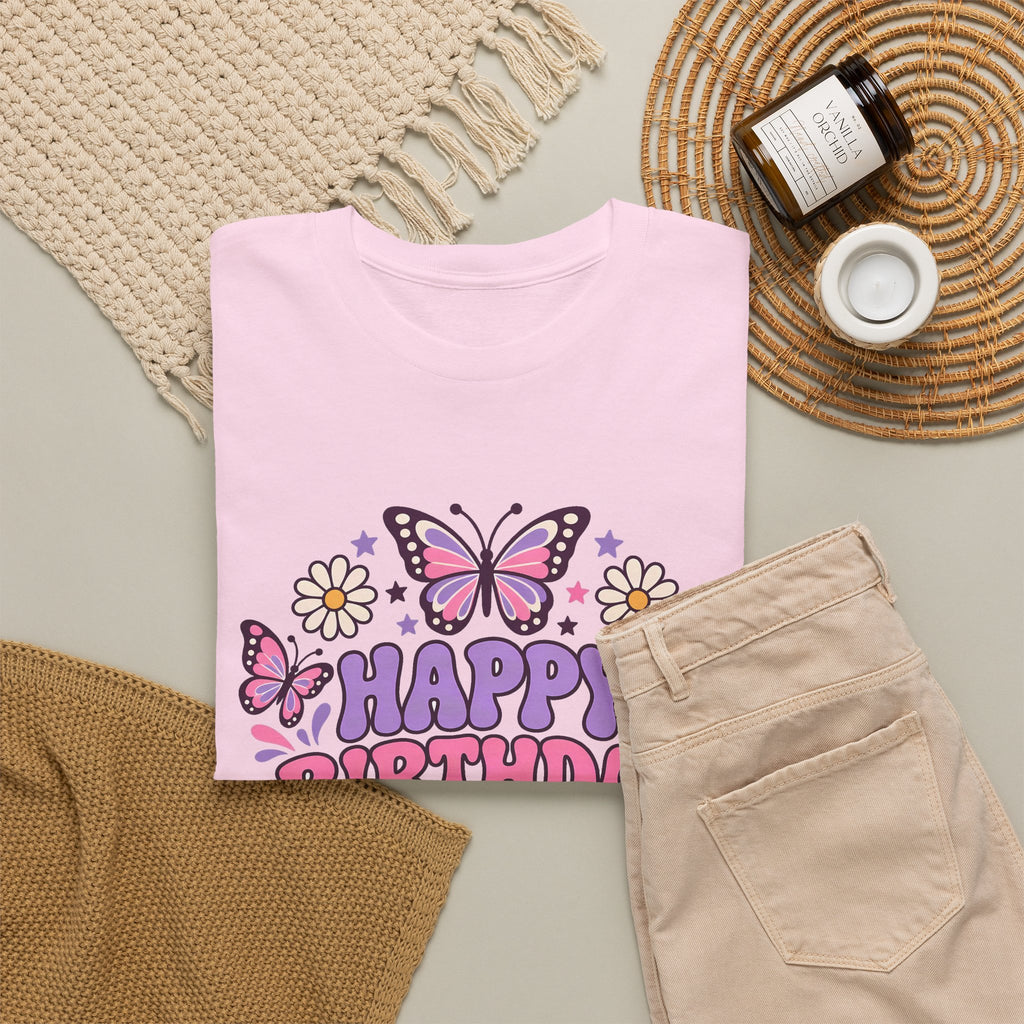 Personalized Butterfly Birthday Shirt – Add Name & Age