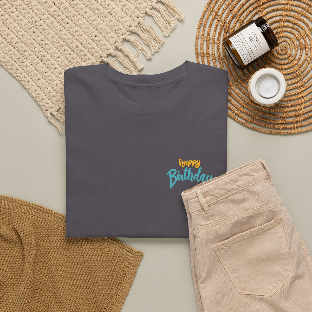 Happy Birthday To You Confetti Tee – Front & Back
