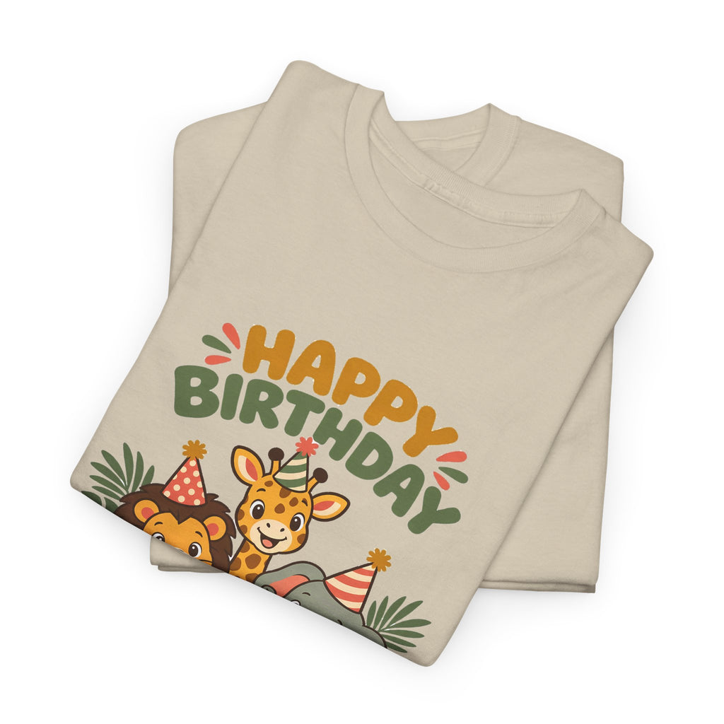 Personalized Safari Friends Birthday Shirt – Add Name & Age