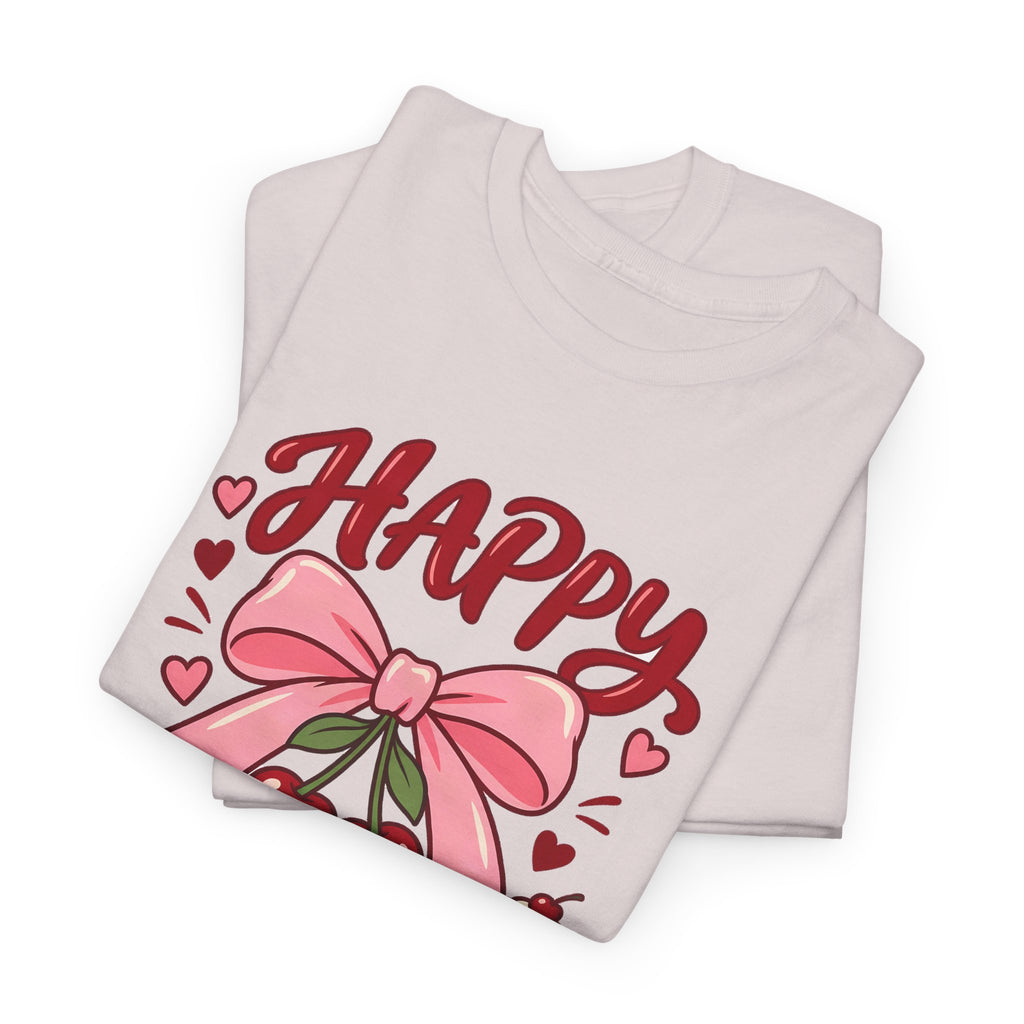 Personalized Cherry Bow Birthday Shirt – Add Name & Age