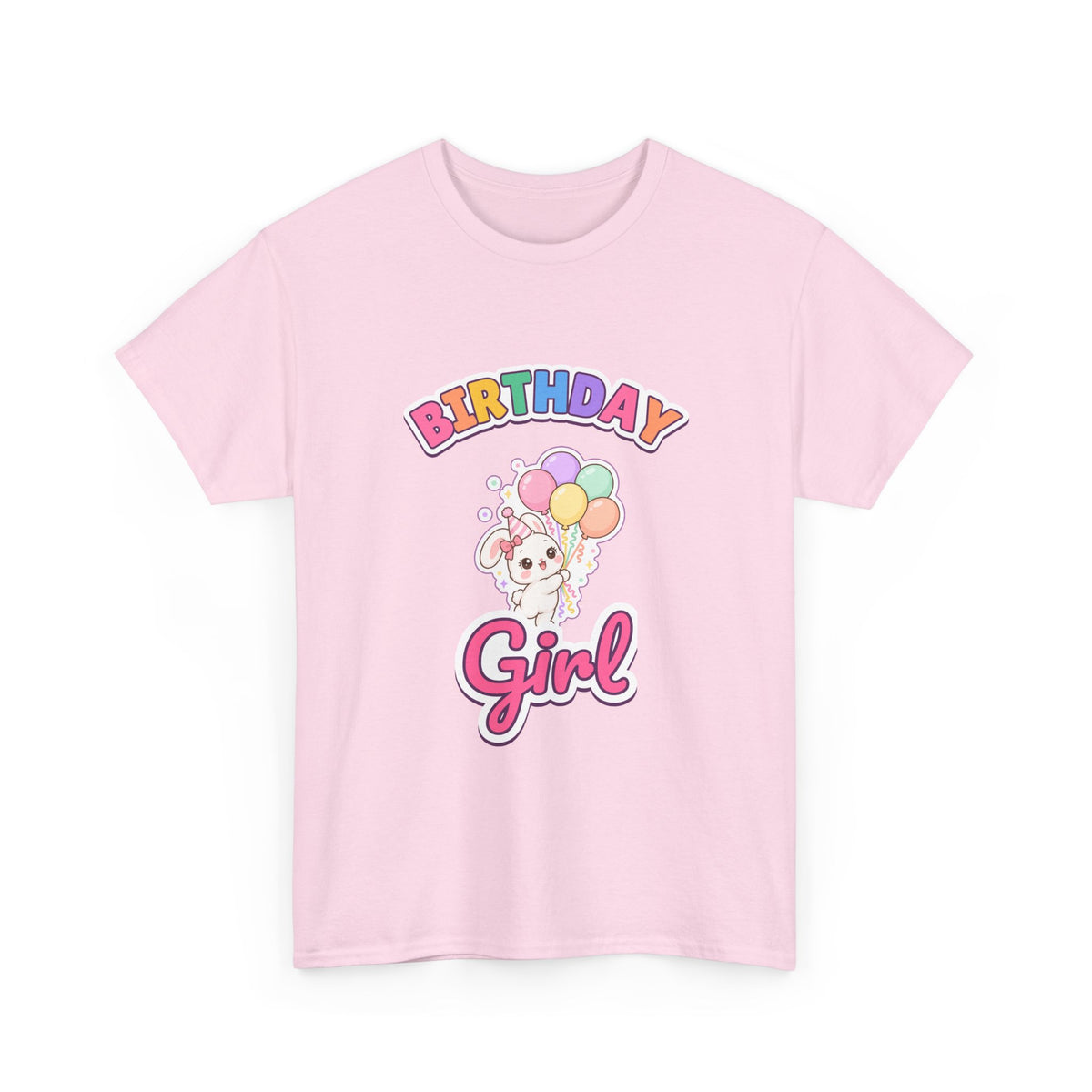 Birthday Girl Bunny birthday shirt – Gildan tee by Happywear