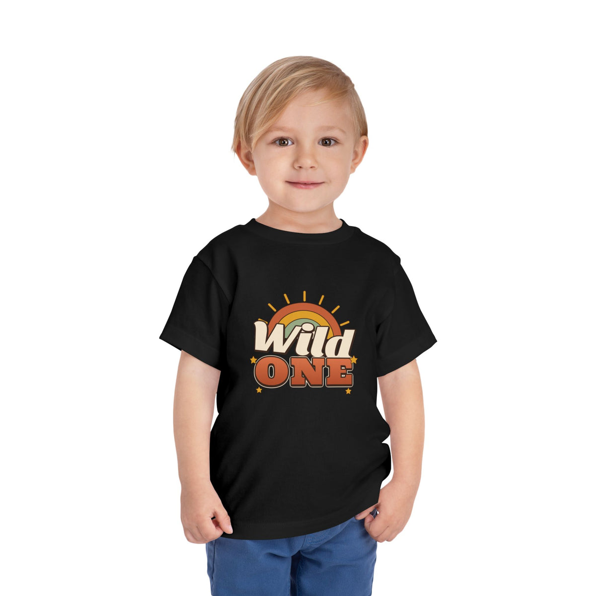 Wild One Boho Sun Birthday shirt – toddler Gildan tee by Happywear