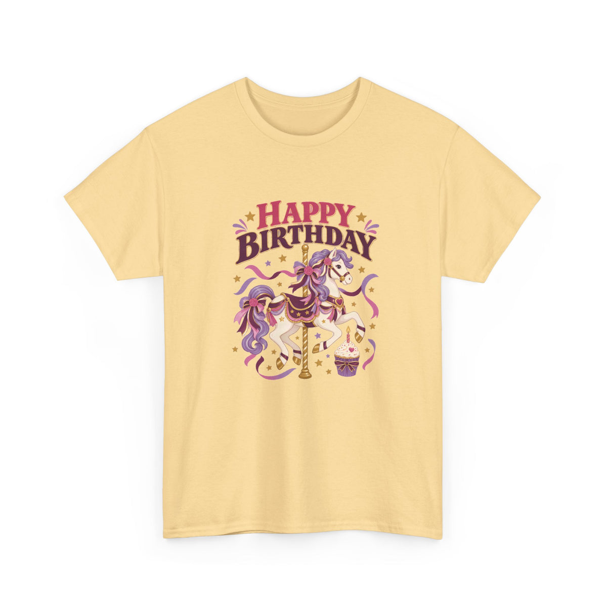 Carousel Horse Happy Birthday Tee