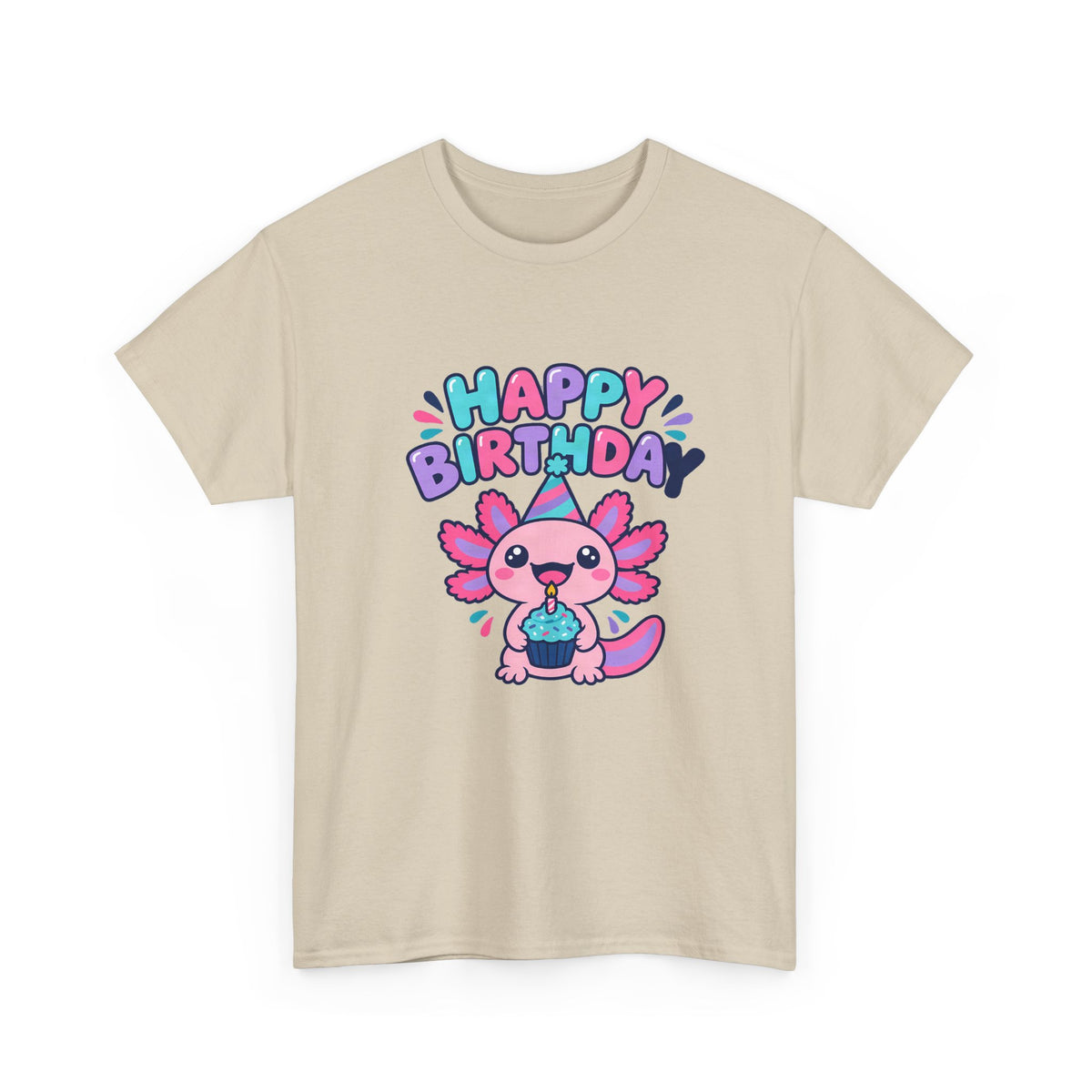 Axolotl Happy Birthday Tee