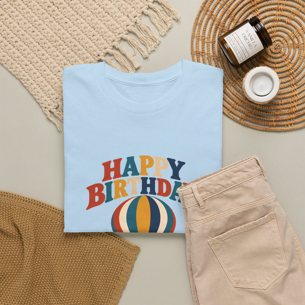 Hot Air Balloon Happy Birthday Tee