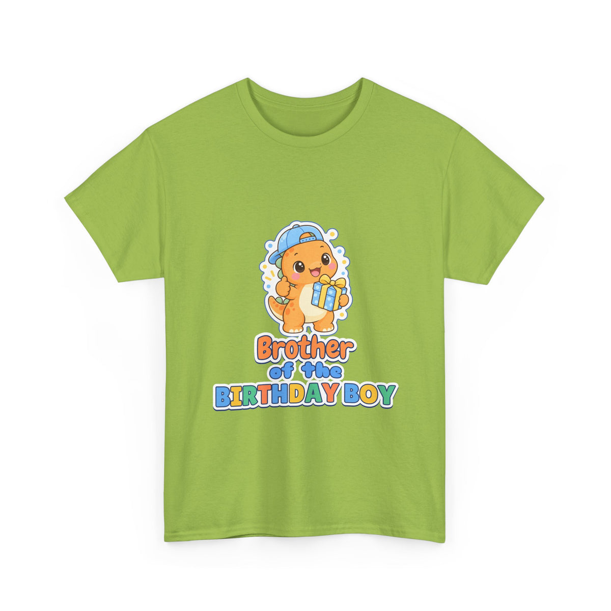 Brother of the Birthday Boy Dino birthday shirt – Gildan tee by Happywear
