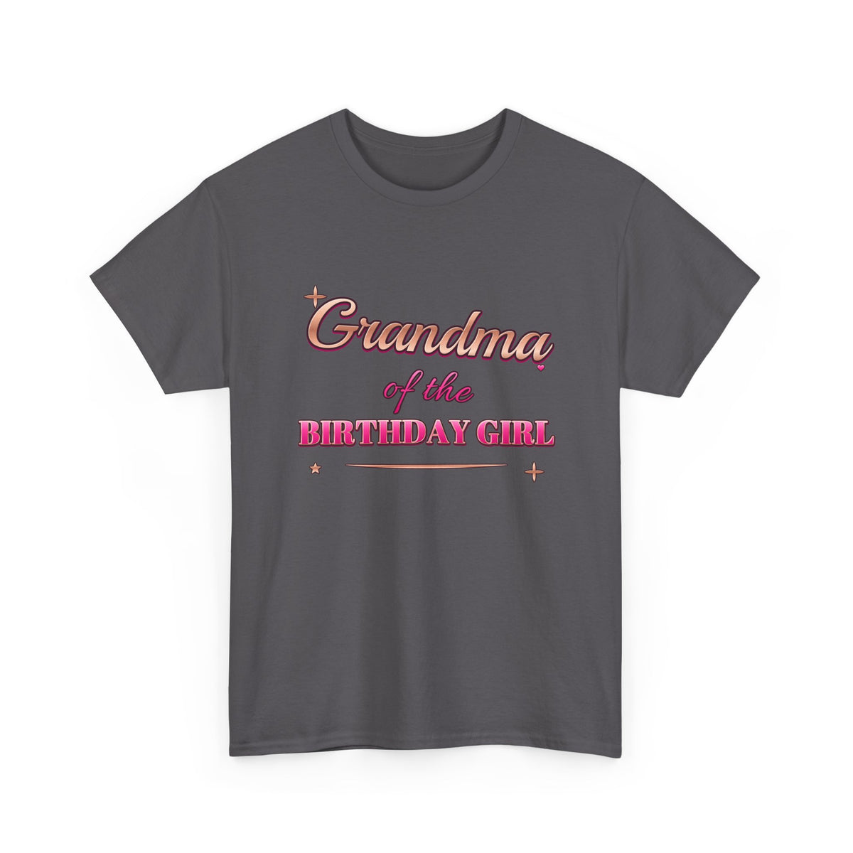 Grandma of the Birthday Girl Rose Gold birthday shirt – Gildan tee by Happywear