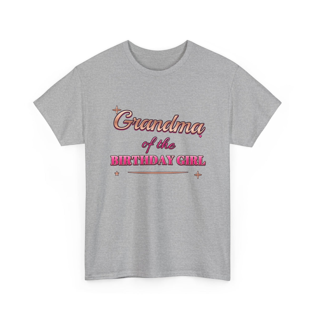 Grandma of the Birthday Girl Rose Gold birthday shirt – Gildan tee by Happywear