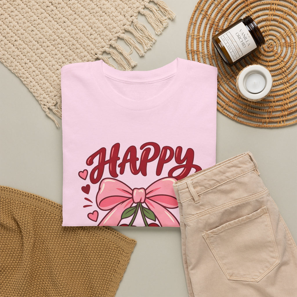 Personalized Cherry Bow Birthday Shirt – Add Name & Age