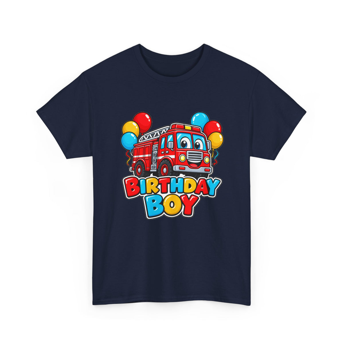 Birthday Boy Fire Truck Tee