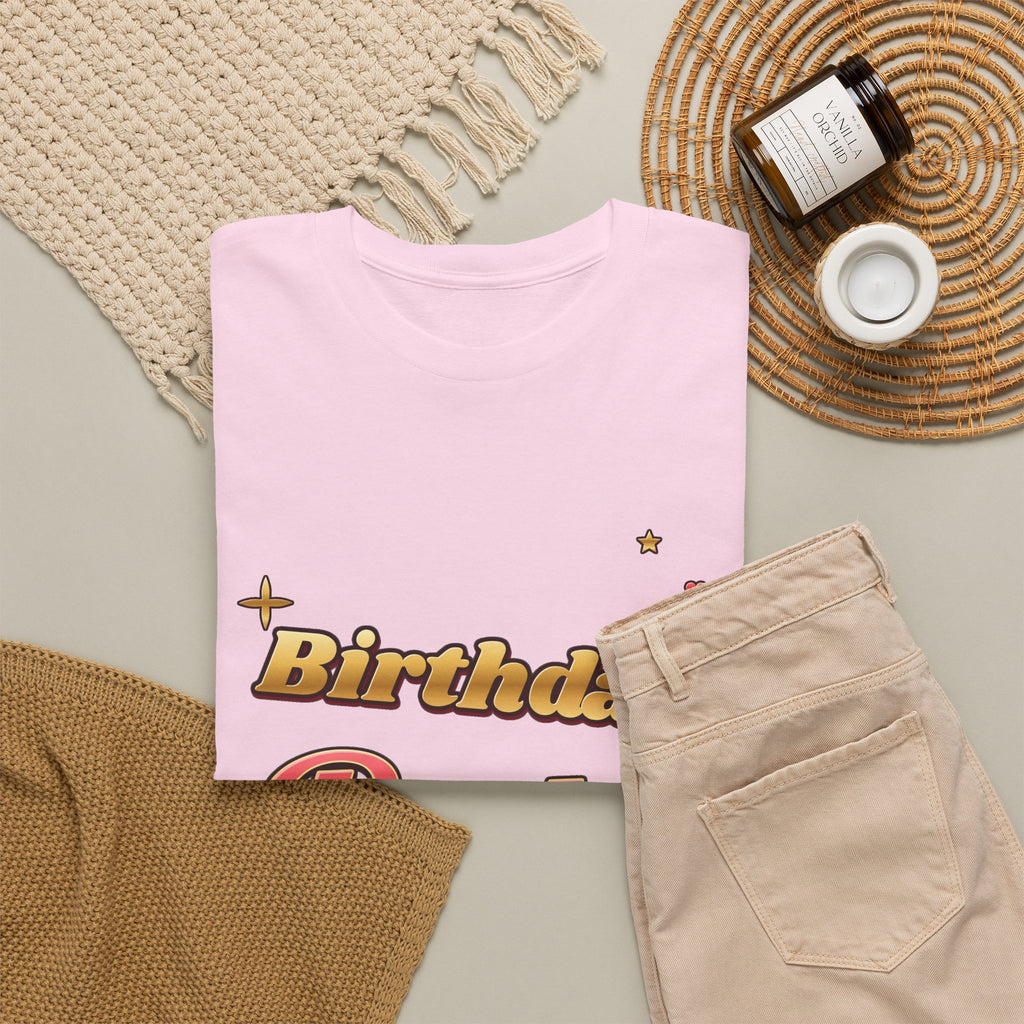 Birthday Babe Red & Gold Tee