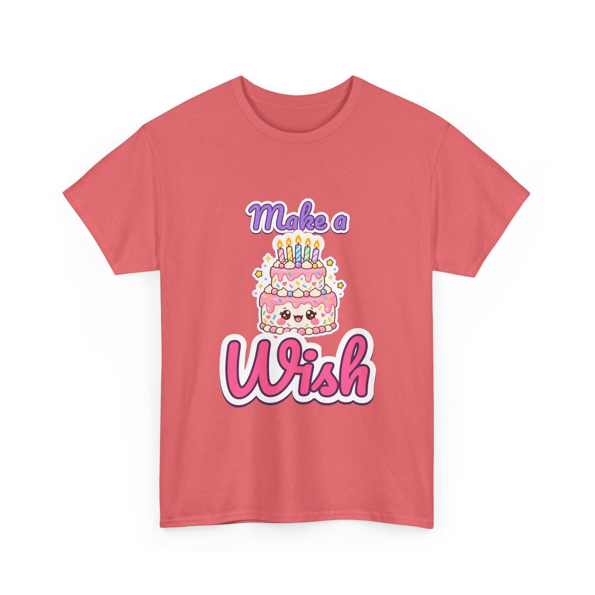 Make a Wish Birthday Cake birthday shirt – Gildan tee by Happywear