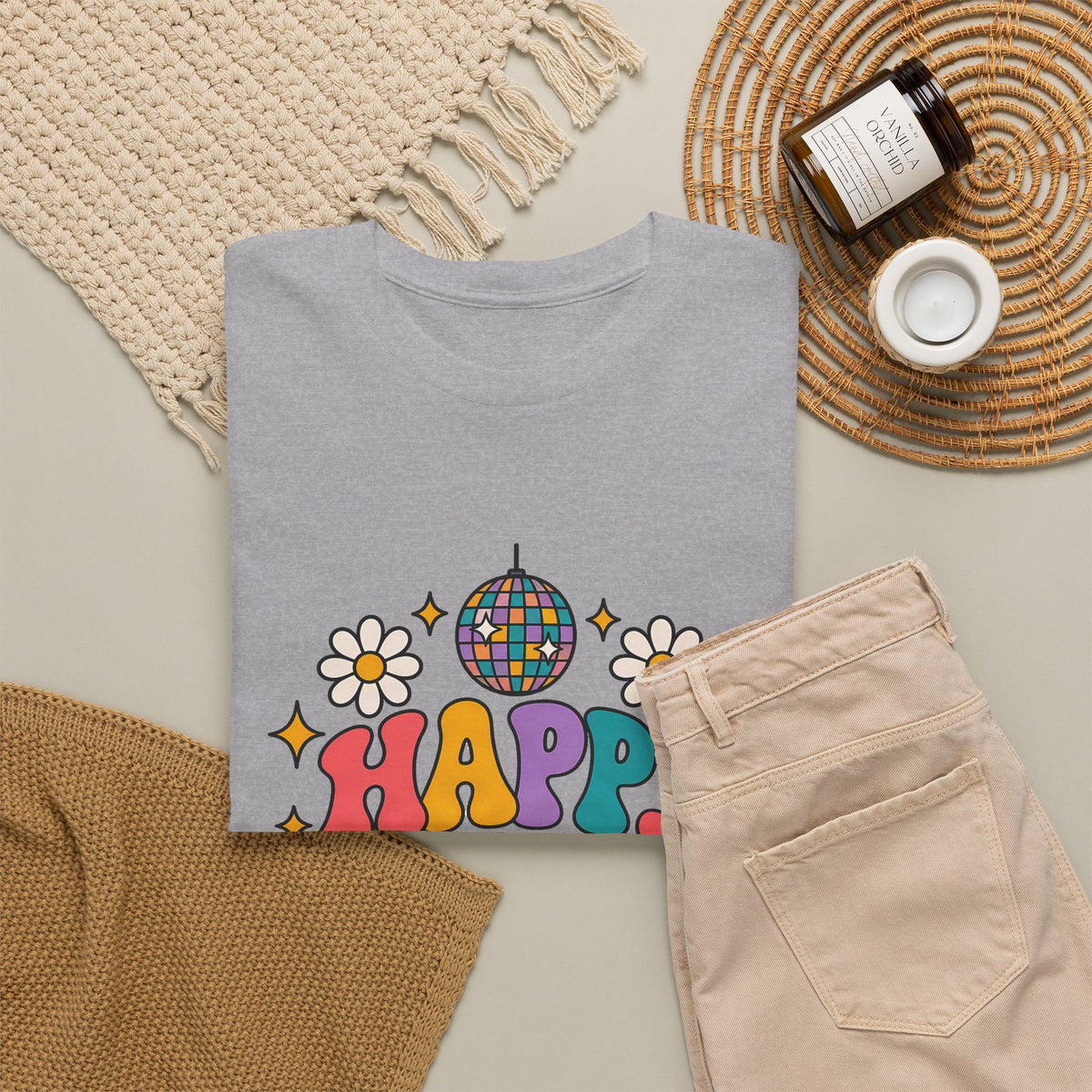 Groovy Disco Happy Birthday Tee